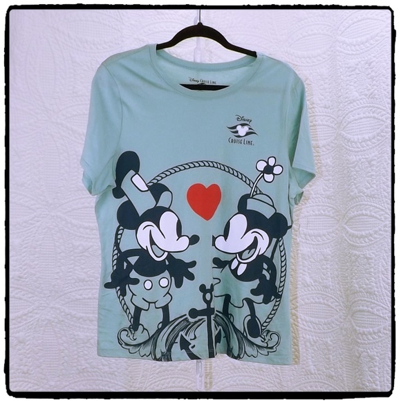 Disney Tops - Disney Cruise Line Steamboat Mickey and Minnie Tee